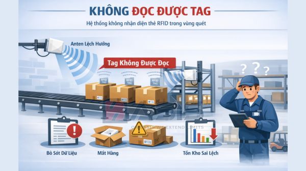 Dấu hiệu nhận biết lỗi lắp anten RFID