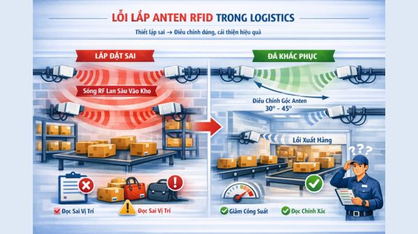 Case thực tế về lỗi lắp anten RFID