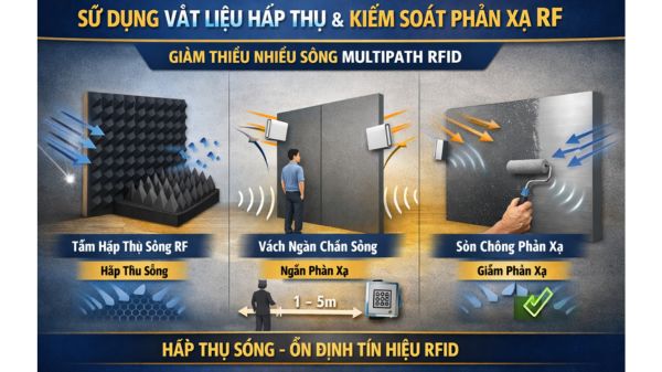 Sử dụng vật liệu hấp thụ và kiểm soát phản xạ RF