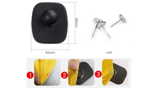 Tem cứng cần được gắn, tháo bằng detacher chuyên dụng và kiểm tra định kỳ để duy trì hiệu quả chống trộm.