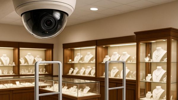 Khi lựa chọn cổng an ninh RFID cho tiệm vàng, cần khảo sát độ rộng lối ra vào, xác nhận khả năng tương thích giữa cổng và tem AM/RF